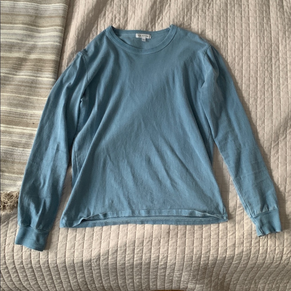 Gustin Light Blue Crewneck Sweatshirt